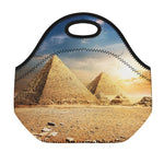 Pyramid Sunset Print Neoprene Lunch Bag