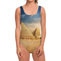 Pyramid Sunset Print One Piece Swimsuit