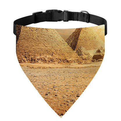 Pyramid Sunset Print Over The Collar Dog Bandana