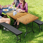 Pyramid Sunset Print Picnic Table Cover