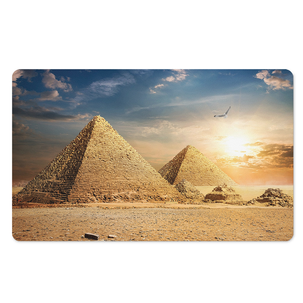 Pyramid Sunset Print Polyester Doormat