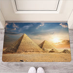Pyramid Sunset Print Rubber Doormat