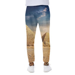 Pyramid Sunset Print Scuba Joggers