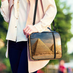 Pyramid Sunset Print Shoulder Strap Bible Bag
