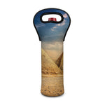Pyramid Sunset Print Single Neoprene Wine Tote