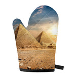 Pyramid Sunset Print Single Oven Mitt