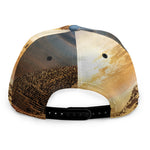 Pyramid Sunset Print Snapback Cap