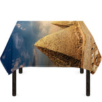 Pyramid Sunset Print Tablecloth