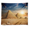 Pyramid Sunset Print Tapestry