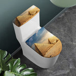Pyramid Sunset Print Toilet Lid And Tank Cover Set