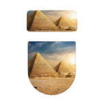 Pyramid Sunset Print Toilet Lid And Tank Cover Set