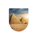 Pyramid Sunset Print Toilet Lid Cover