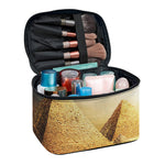 Pyramid Sunset Print Travel Makeup Bag