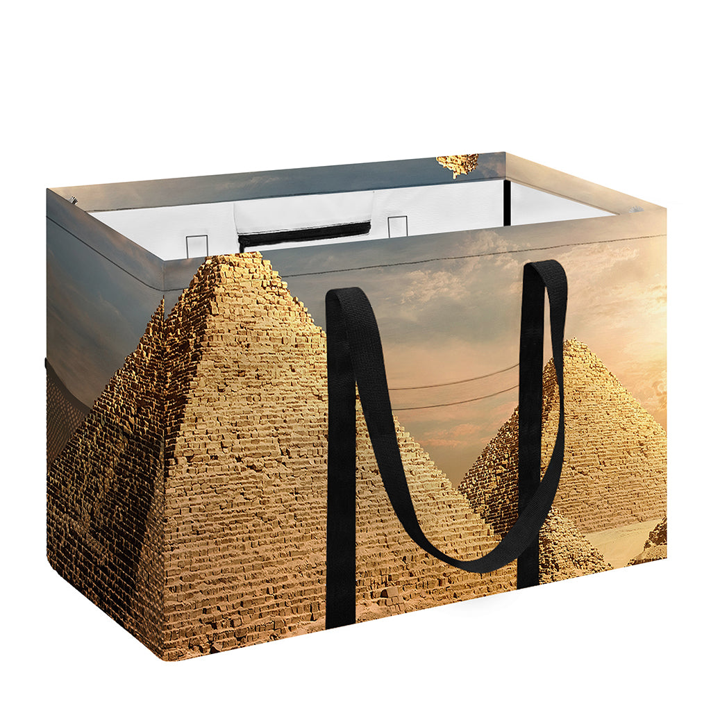 Pyramid Sunset Print Utility Tote Bag