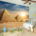 Pyramid Sunset Print Wall Sticker