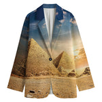 Pyramid Sunset Print Women's Blazer