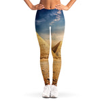 Pyramid Sunset Print Women's Leggings