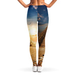Pyramid Sunset Print Women's Leggings