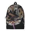 Python Snake Print School Backpack