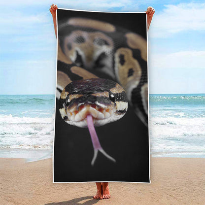 Python Snake Print Beach Towel