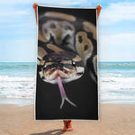 Python Snake Print Beach Towel