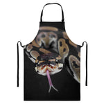 Python Snake Print Bib Apron With Pocket