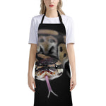 Python Snake Print Bib Apron With Pocket