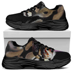 Python Snake Print Black Chunky Shoes