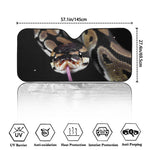 Python Snake Print Car Windshield Sun Shade