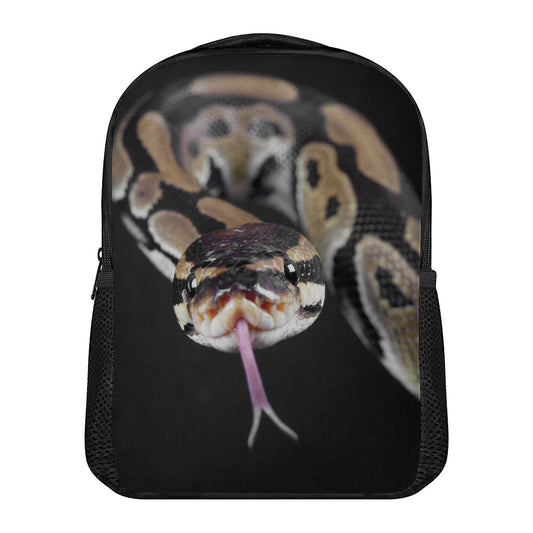 Python Snake Print Casual Backpack