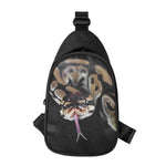 Python Snake Print Chest Bag