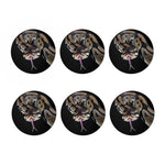 Python Snake Print Coaster Set
