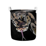 Python Snake Print Collapsible Laundry Basket