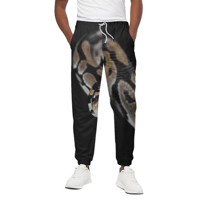 Python Snake Print Cotton Pants