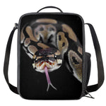 Python Snake Print Crossbody Lunch Bag