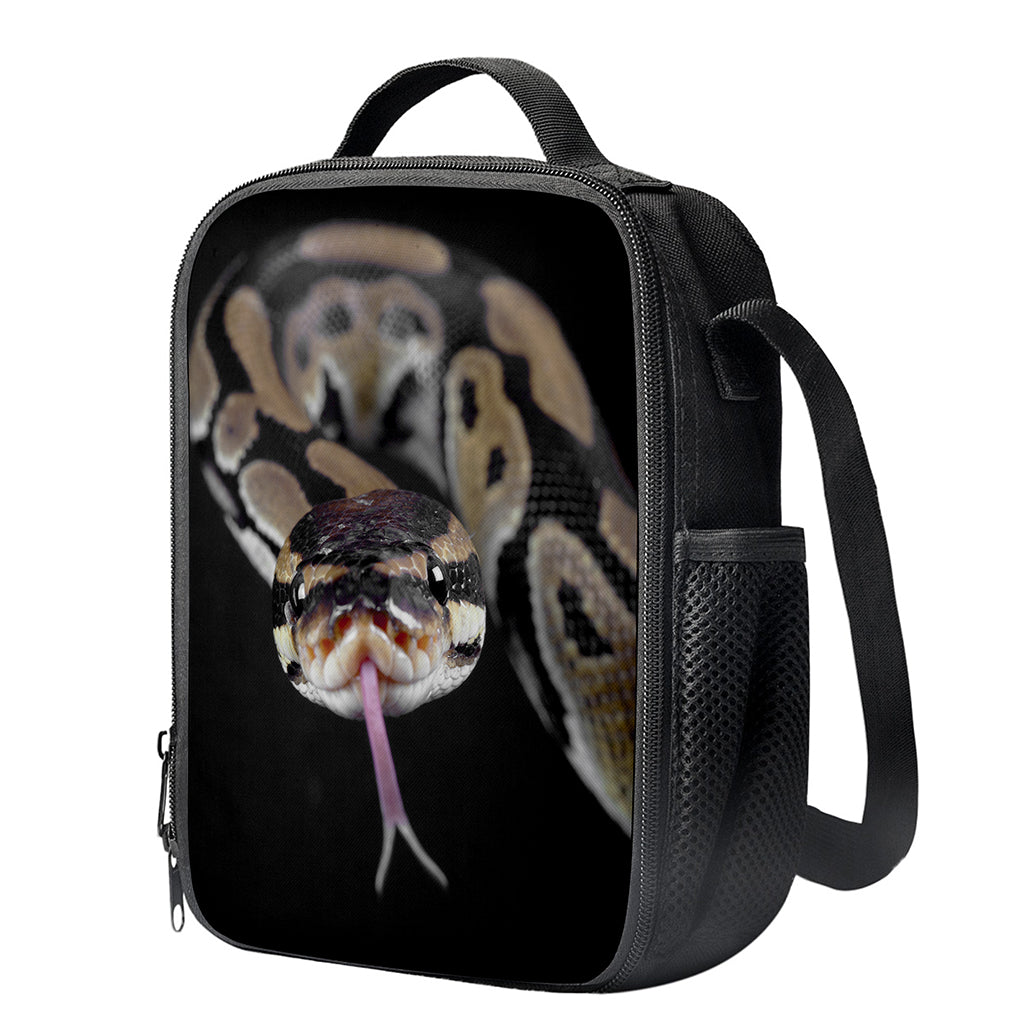 Python Snake Print Crossbody Lunch Bag