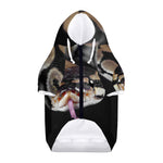 Python Snake Print Dog Zip Up Hoodie