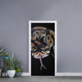 Python Snake Print Door Sticker