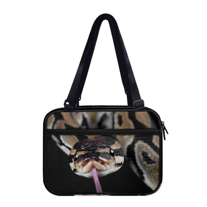 Python Snake Print Double Strap Bible Bag