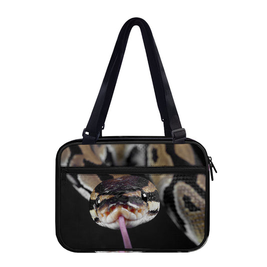 Python Snake Print Double Strap Bible Bag