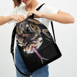 Python Snake Print Drawstring Backpack