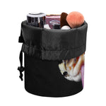 Python Snake Print Drawstring Makeup Bag