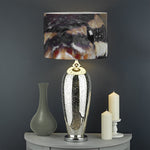 Python Snake Print Drum Lamp Shade