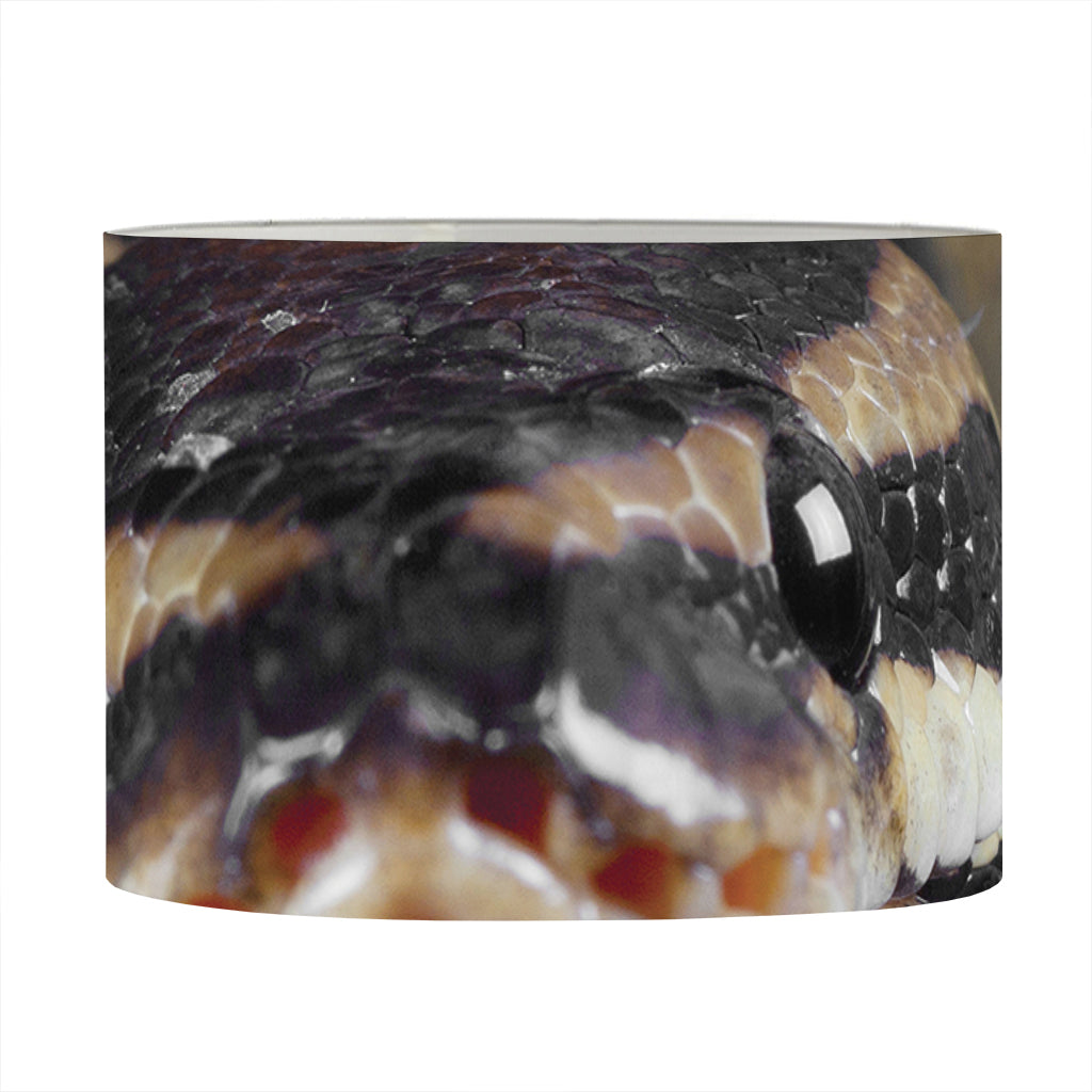 Python Snake Print Drum Lamp Shade