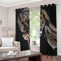 Python Snake Print Extra Wide Grommet Curtains