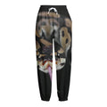 Python Snake Print Fleece Lined Knit Pants