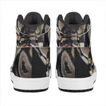 Python Snake Print High Top Leather Sneakers