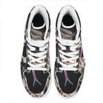 Python Snake Print High Top Leather Sneakers