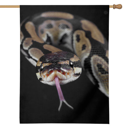 Python Snake Print House Flag
