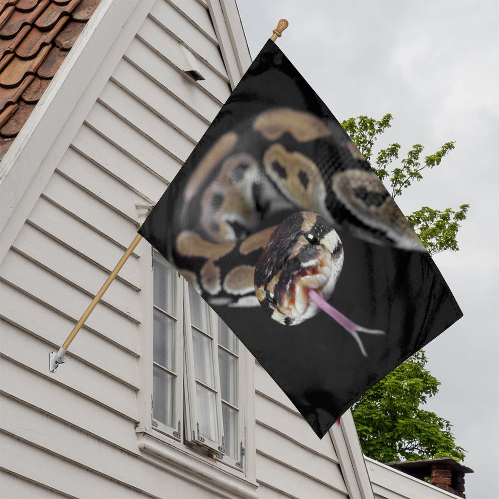 Python Snake Print House Flag
